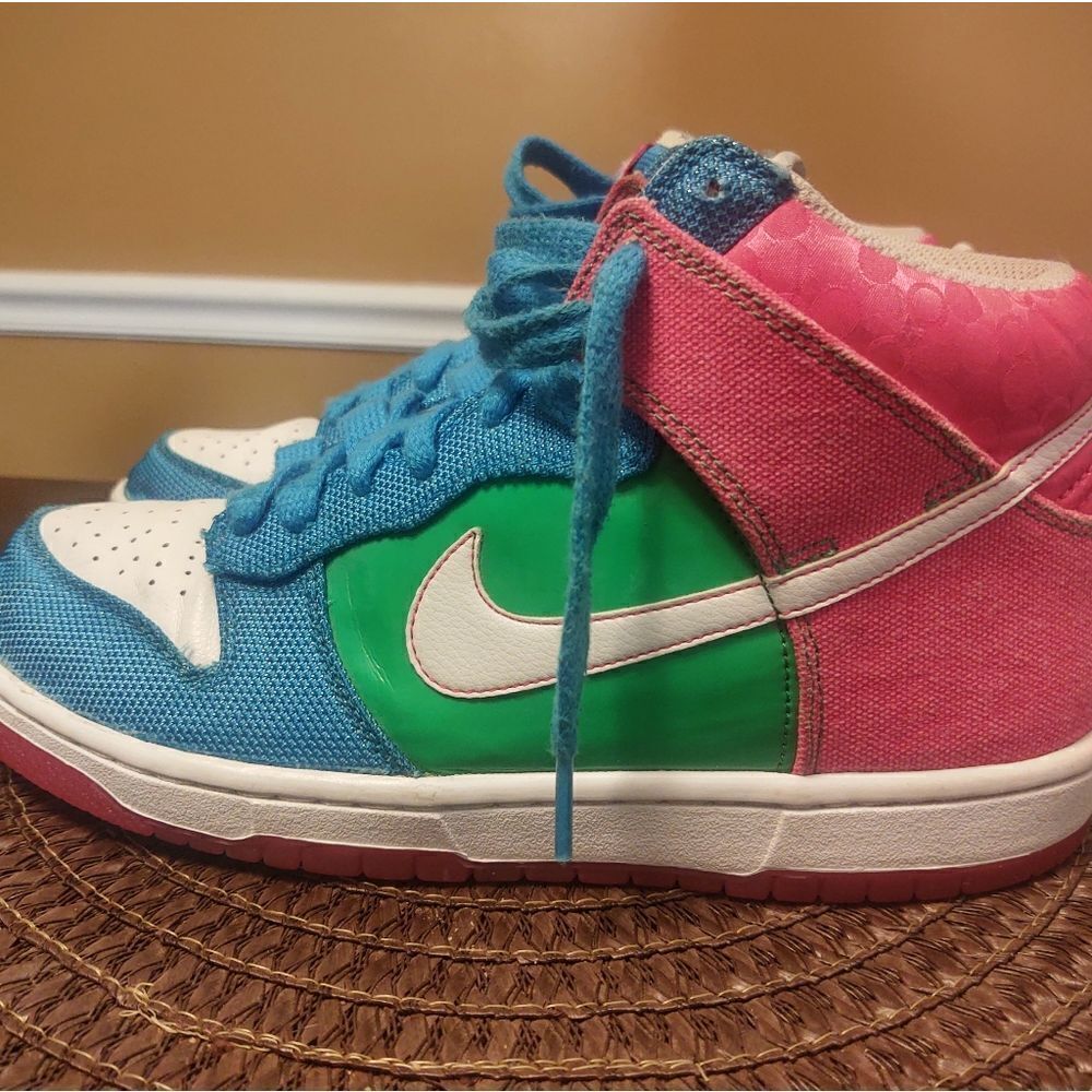 Nike 6.0 High Dunk Womens Sneaker Skater Shoes Sz 9 Retro 454054-136